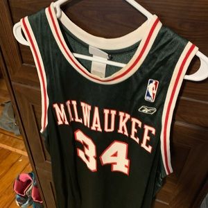 Reebok Ray Allen Milwaukee Bucks NBA Jersey